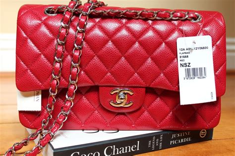 chanel classic red flap bag|original Chanel classic flap bag.